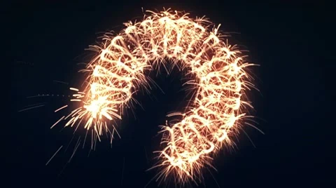 Flower Frame Sparkler Stock Footage 10589438