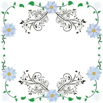 Flower framework. Stock-Illustration