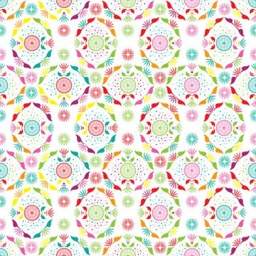 Flower full color pattern design Stock Illustration