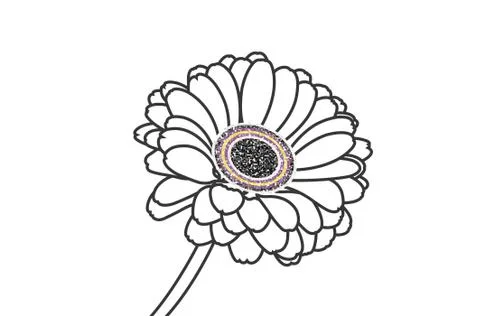 Flower-gerbera Stock Illustration