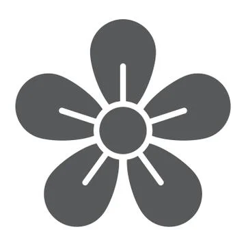 Flower glyph icon, easter and summer, floral sign, vector graphics, a solid 스톡 일러스트
