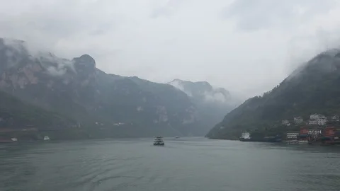 Flower In Gorges Tribe Yangtze river China Stock Footage 107327015