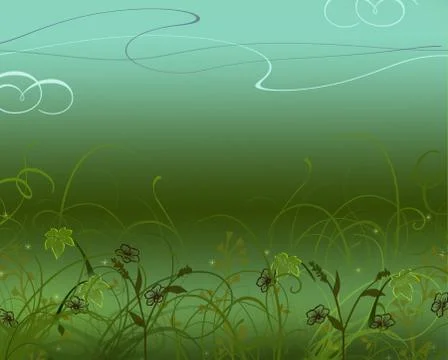 Flower gradient background Stock Illustration