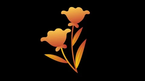 Flower growth animation concept Stock Footage 297836766