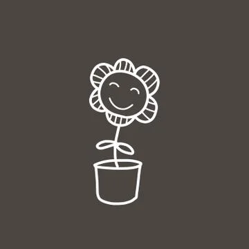 Flower hand drawn Stock Illustration