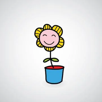Flower hand drawn Stock Illustration