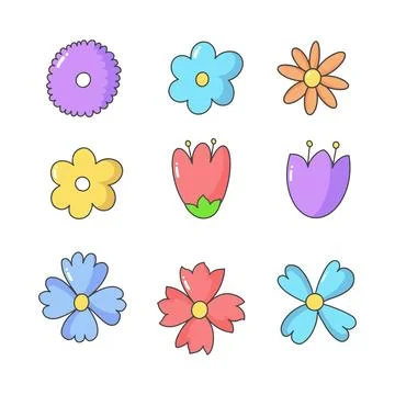 Flower hand drawn vector illustration Stock Illustration