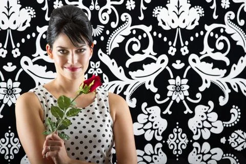 Flower in hand Stock-Fotos