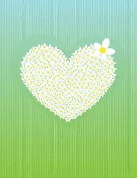 Flower heart Stock Illustration