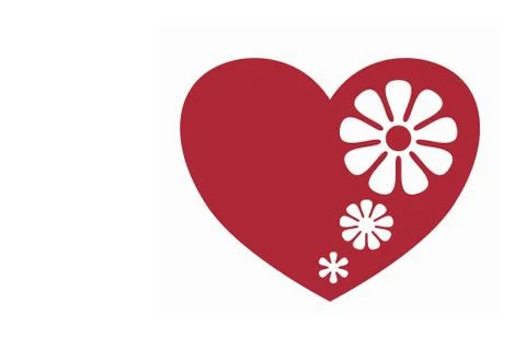 Flower heart Stock Photos