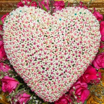 Flower heart shaped Stock Photos