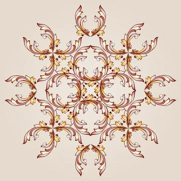 Flower henna Stock Illustration