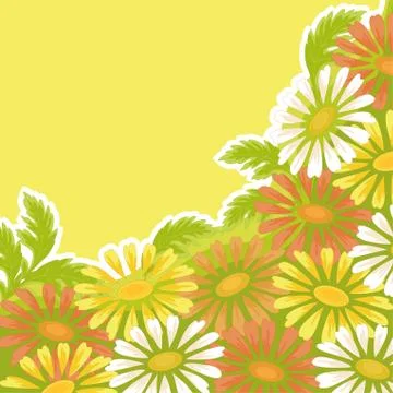 Flower holiday background Stock Illustration
