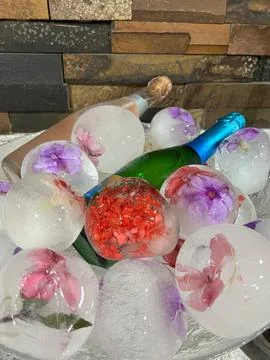 Flower ice Stock Photos