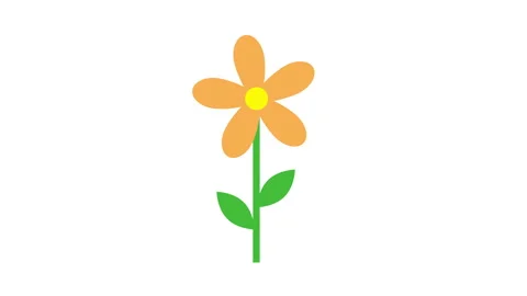 Flower icon 4K animation. Stock Footage 244125784