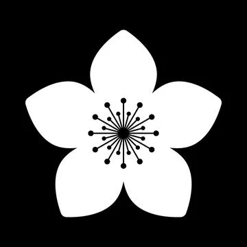 Flower icon collection vector illustrations for print, web and graphic design Stock Illustration