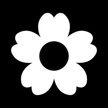Flower icon collection vector illustrations for print, web and graphic design Stock Illustration