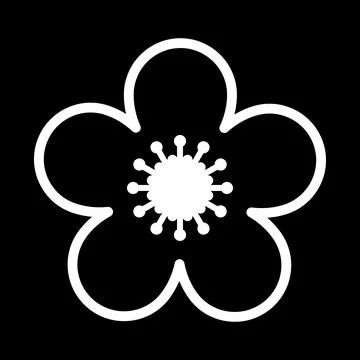 Flower icon collection vector illustrations for print, web and graphic design Stock Illustration
