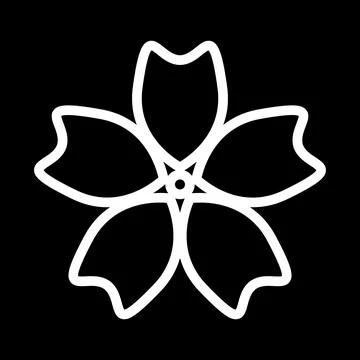 Flower icon collection vector illustrations for print, web and graphic design Illustrazione stock