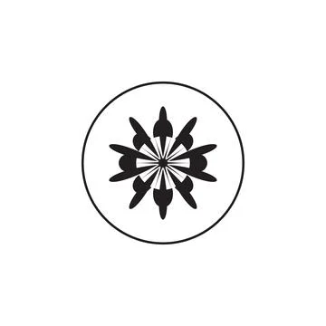 Flower icon. Element of flower in a circle icon. Premium quality graphic design Stock Illustration