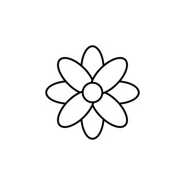 Flower icon. Element for mobile concept and web apps. Thin line icon for website Stock-Illustration