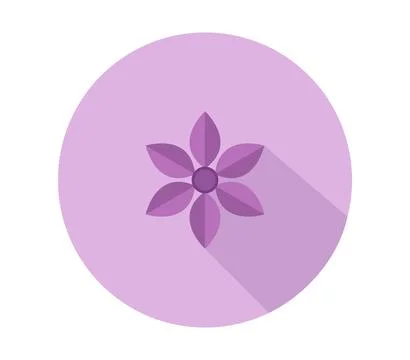 Flower icon illustrated in vector on white background Stock Illustration