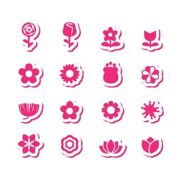 Flower icon Stock Illustration