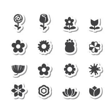 Flower icon Stock Illustration