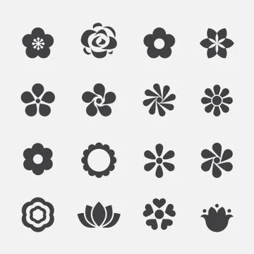 Flower icon Stock Illustration