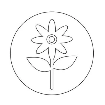 Flower icon Stock Illustration