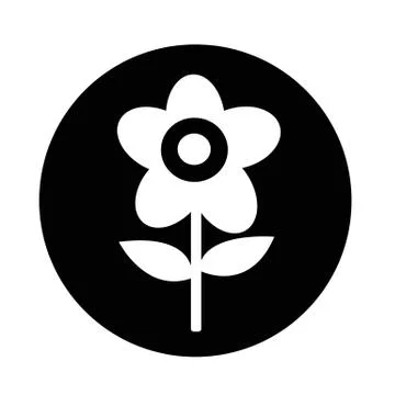 Flower icon Stock Illustration