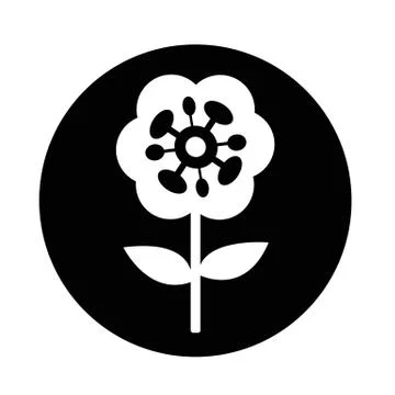 Flower icon Stock Illustration