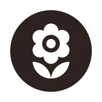 Flower icon Illustrazione stock