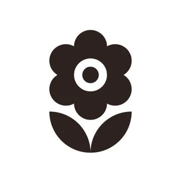 Flower icon Stock Illustration