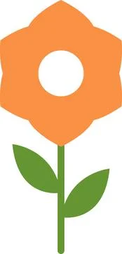 Flower icon. Retro spring summer white flower icon design vector Stock Illustration