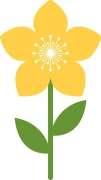 Flower icon. Retro spring summer white flower icon design vector Illustrazione stock