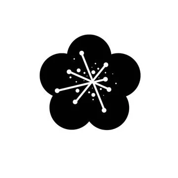 Flower icon simple isolated on white background. Flower icon is a fashiona... Stock Photos