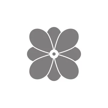 Flower Icon. Simple web black icon, can be used as web element icon Stock Illustration