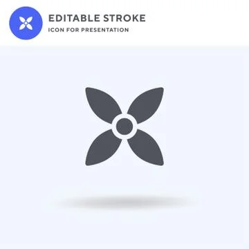 Flower icon vector, filled flat sign, solid pictogram isolated on white, logo 스톡 일러스트