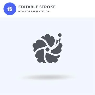 Flower icon vector, filled flat sign, solid pictogram isolated on white, logo イラスト素材