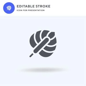 Flower icon vector, filled flat sign, solid pictogram isolated on white, logo Stock Illustration