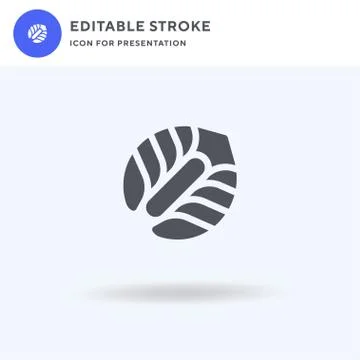 Flower icon vector, filled flat sign, solid pictogram isolated on white, logo Stock Illustration