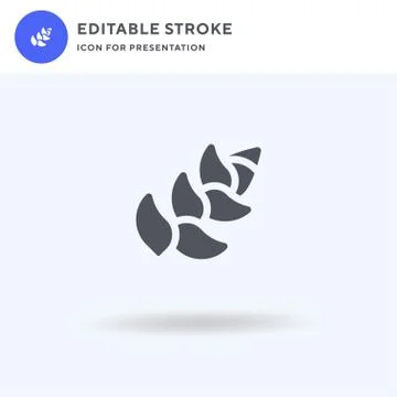 Flower icon vector, filled flat sign, solid pictogram isolated on white, logo 스톡 일러스트