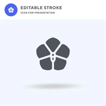 Flower icon vector, filled flat sign, solid pictogram isolated on white, logo 스톡 일러스트