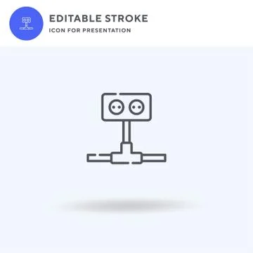 Flower icon vector, filled flat sign, solid pictogram isolated on white, logo Stock Illustration