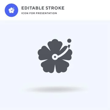 Flower icon vector, filled flat sign, solid pictogram isolated on white, logo 스톡 일러스트