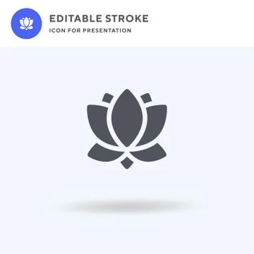 Flower icon vector, filled flat sign, solid pictogram isolated on white, logo 스톡 일러스트