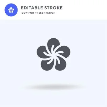 Flower icon vector, filled flat sign, solid pictogram isolated on white, logo イラスト素材