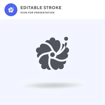Flower icon vector, filled flat sign, solid pictogram isolated on white, logo 스톡 일러스트