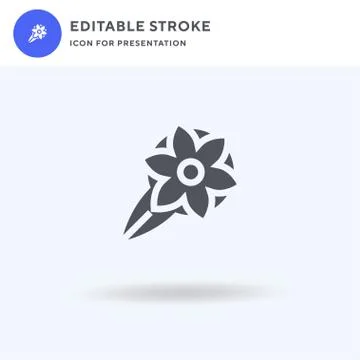 Flower icon vector, filled flat sign, solid pictogram isolated on white, logo イラスト素材